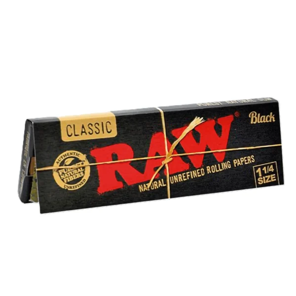 RAW CLASSIC BLACK 1 1/4 Size Rolling Papers