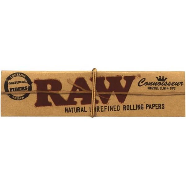 RAW CLASSIC Connoseuir King Size + Tips Rolling Papers