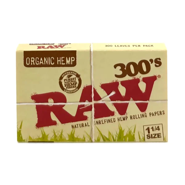 RAW ORGANIC HEMP 1 1/4 Size 300s Rolling Papers