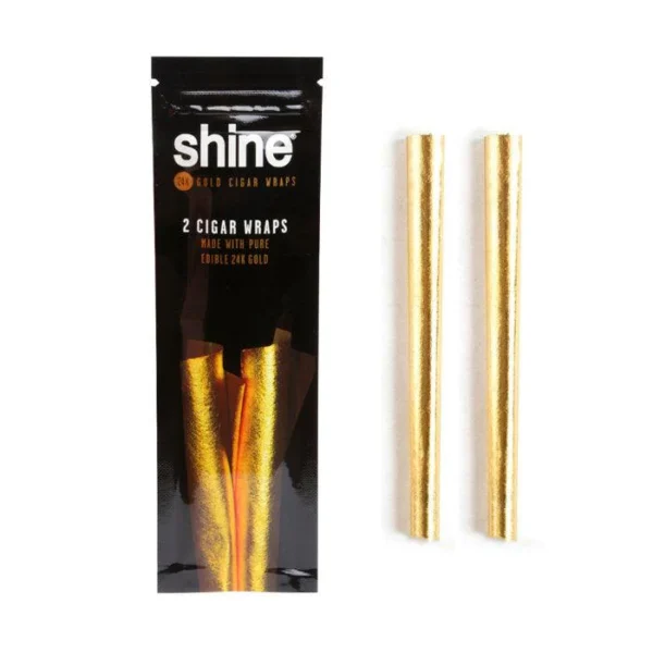 SHINE 24K Gold Cigar Wraps