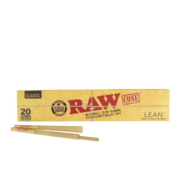 RAW Natural Cones Pre-rolled
Lean Size Box