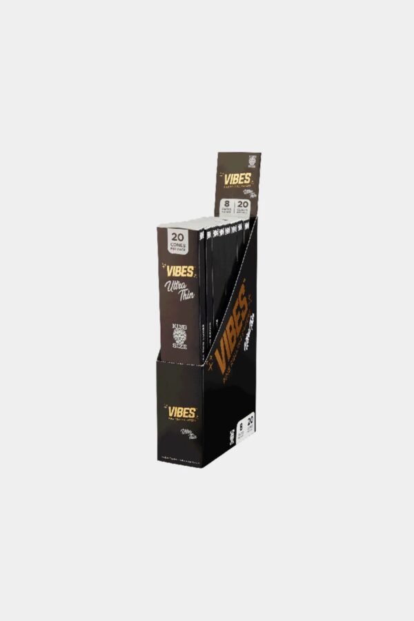 VIBES King Size Cones Box Black Ultra Thin (20ct)