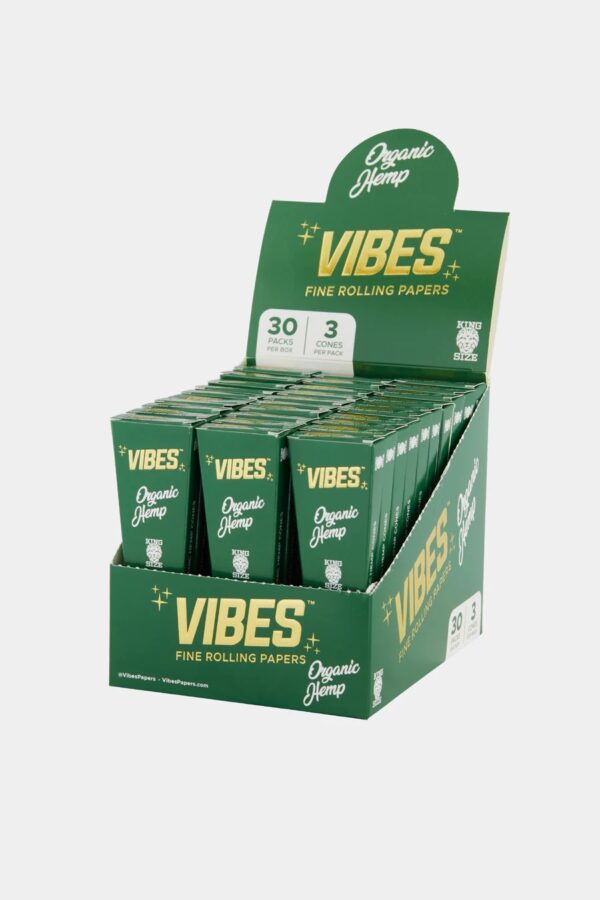 VIBES King Size Cones Organic Hemp